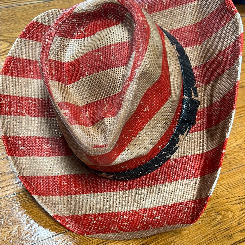 GoldCoast Sunwear Patriot cowboy hat.  Stars and Stripes.  Get ready for July 4!
